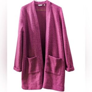 Reitmans Deep Fuchsia Open-Front Cardigan in Size XXL - EUC